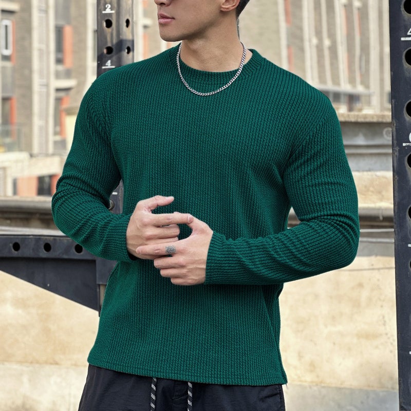 Men's Round Neck Oversized Snake Pattern Sweatshirt 2023 New - Image 3