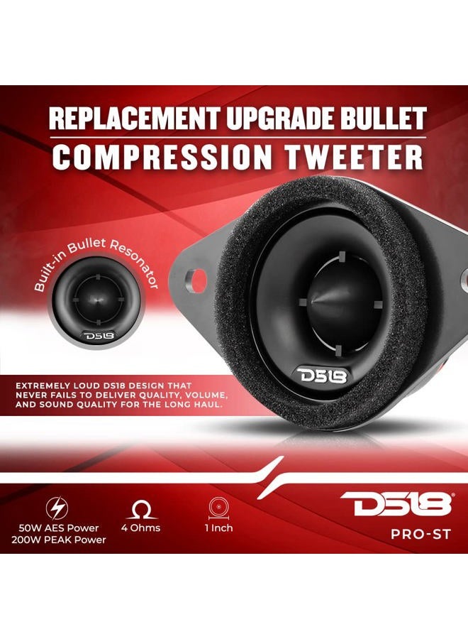 DS18 PRO-ST 1.9" Replacement Upgrade Bullet Compression Tweeters with Crossovers- Car OEM Tweeter Upgrade Kit for Many Subaru/Toyota Models - Replacement for H631SFJ101 and H631SFJ100 (Pair) - Image 2