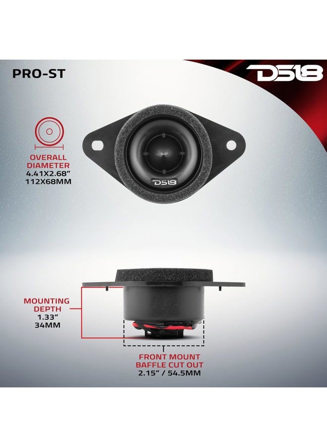 DS18 PRO-ST 1.9" Replacement Upgrade Bullet Compression Tweeters with Crossovers- Car OEM Tweeter Upgrade Kit for Many Subaru/Toyota Models - Replacement for H631SFJ101 and H631SFJ100 (Pair) - Image 5