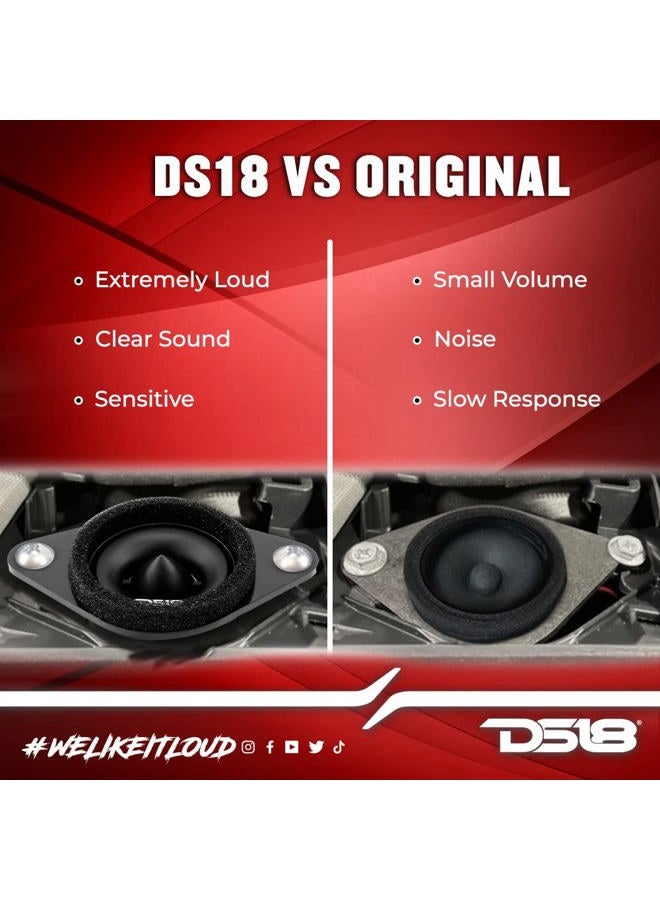 DS18 PRO-ST 1.9" Replacement Upgrade Bullet Compression Tweeters with Crossovers- Car OEM Tweeter Upgrade Kit for Many Subaru/Toyota Models - Replacement for H631SFJ101 and H631SFJ100 (Pair) - Image 4
