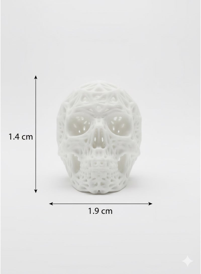 أخوة ثلاثي الأبعاد ديكور جمجمة بتصميم فورونوي عصري – قطعة ديكور فنية مميزة للمكتب والمنزل - Image 4