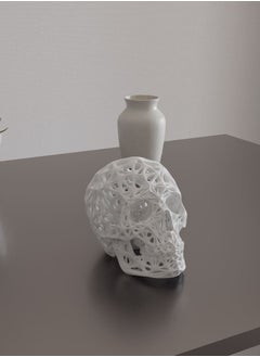 3D Brothers Human Skull Voronoi Art Decoration - Futuristic Geometric Design with 3D Detailing For Home/Office Decor  - Image 3