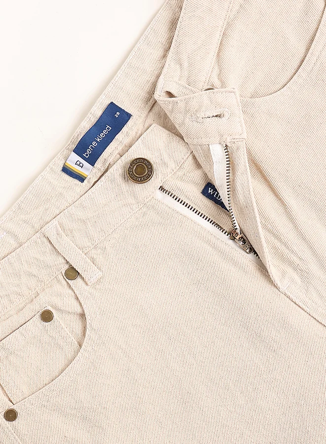 Take Two Women High Rise Cotton Wide Leg Jeans By Bene Kleed