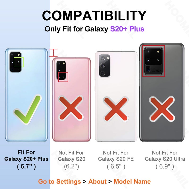 HOOMIL Case for Samsung Galaxy S20+ Plus 6.7-Inch, Non-Yellowing, Drop Protection, Anti-Scratch Transparent Hard Back Phone Cover - Crystal Clear - Image 2