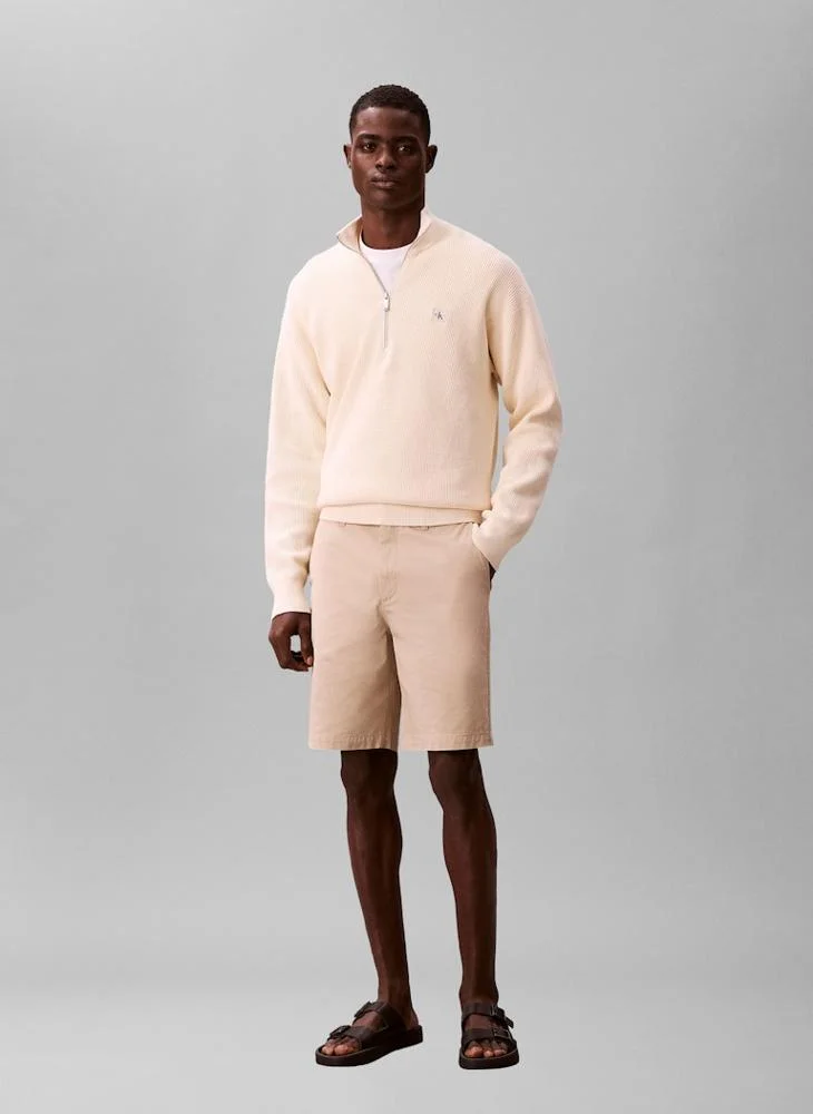 Calvin Klein Jeans  Comfort Stretch Straight 9" Inseam Chino Shorts for Men | Best Price UAE