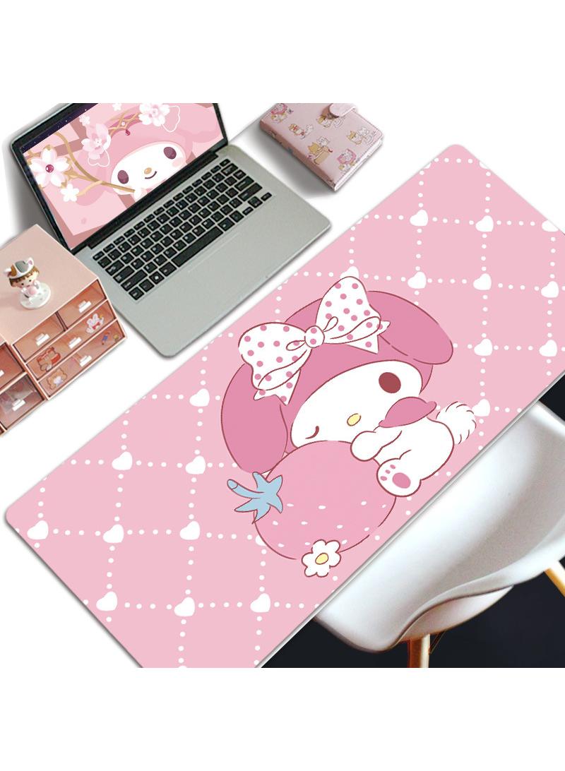 Y&D My Melody Girls Gift Gaming Mouse Pad Extended Large Mat Desk Pad Stitched Edges Mousepad Long Mouse Pad And Non-Slip Rubber Base Mice Pad 800X300X4mm  - Image 1