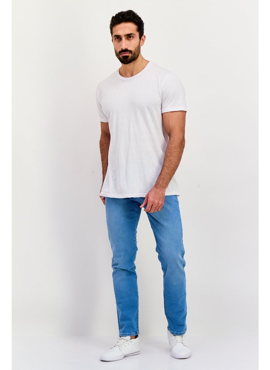 ESPRIT - Men Slim Fit Wash Stretchable Jeans, Blue - Image 1