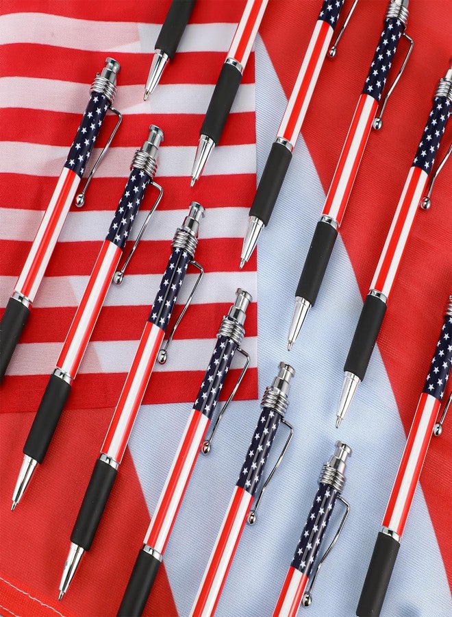 Tenare 64 Pcs 250th Anniversary 4th of July American Flag Ballpoint Pen Themed 1.0 mm Black Ink USA Patriotic Gel Ink Pen for Writing and Signing, Home Office Supplies School Party(Flag) - Image 4