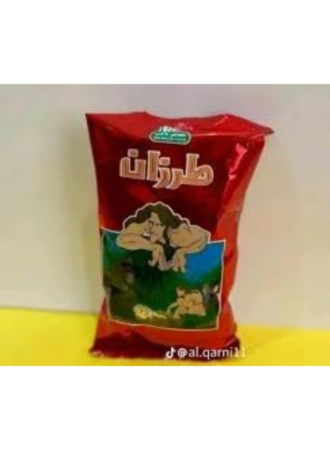 أتش أف رقائق بطاطس طرزان بوف المقرمشة، سناك بطاطس كلاسيكي في عبوة حمراء، 18 جرام عبوة من 10 قطع - Image 1