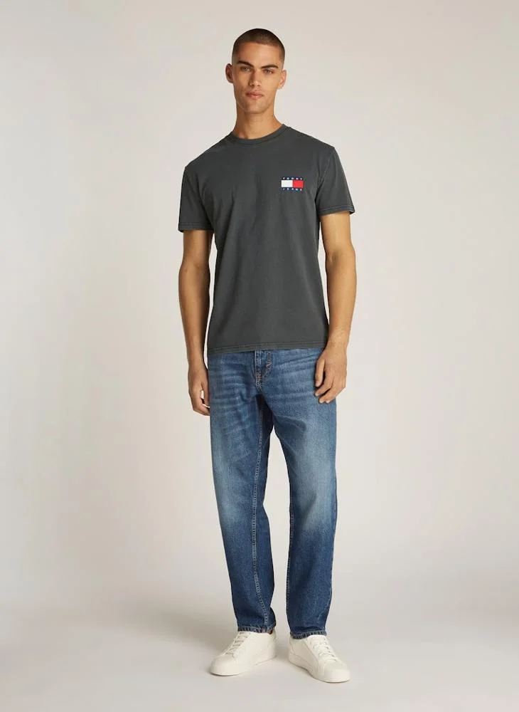 تومي جينز Logo Short Sleeve Crew Neck T-Shirt