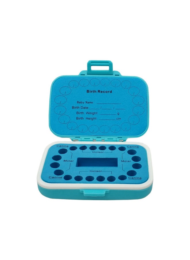 Generic Blue Tooth Fairy Box Baby Lanugo Collection Plastic Men And Women Children Tooth House Preservation Gift  Wholesale-Color:Blue  - Image 2