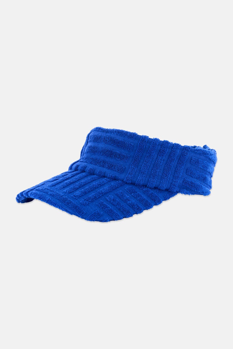 ESPRIT Women Textured Visor Cap, Blue - Image 1