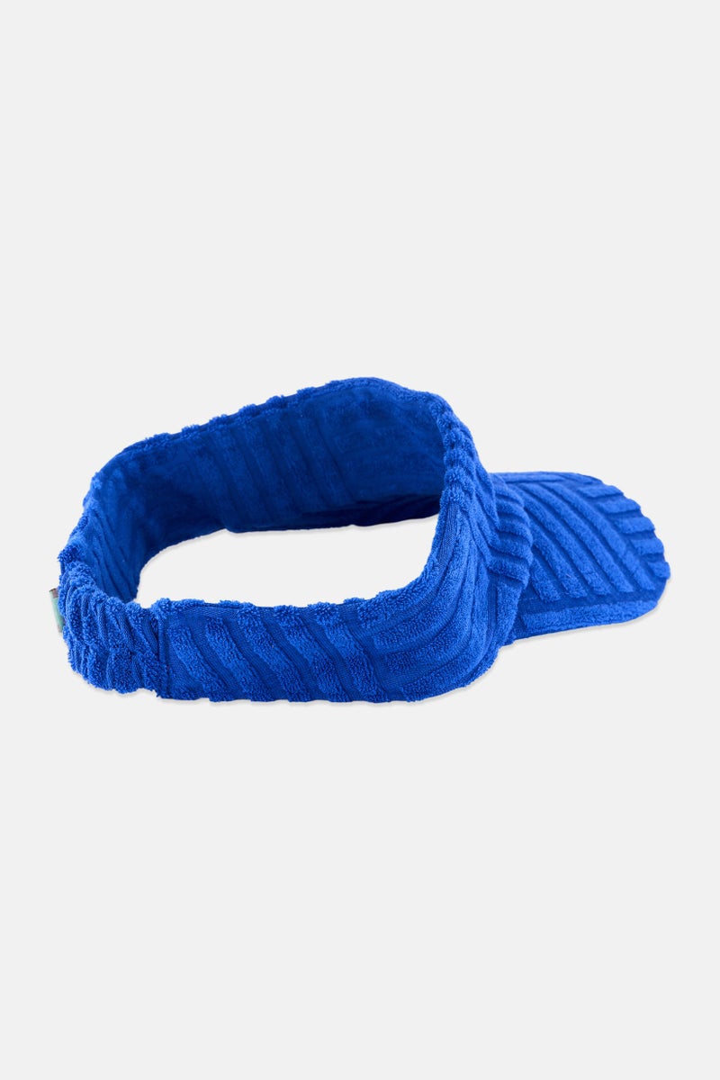 ESPRIT Women Textured Visor Cap, Blue - Image 2