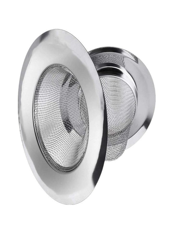 COOFANDY 2 pcs Stainless Steel Sink Strainer, Steel Jaali Drain Protector, Mesh Kitchen Drain Basin Basket, Perfect for Most Sink Drains, Rust Free, Thicken Edge, Fast Flow and Effective - Image 1