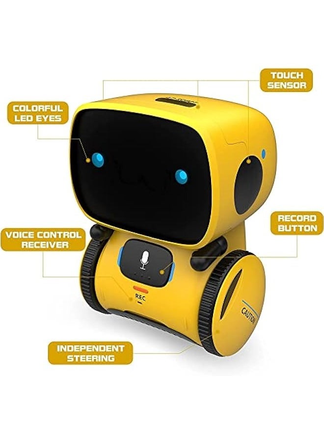 DURKU Smart Talking Robot Toy - Interactive Partner and Teacher with Voice Control, Touch Sensor, Singing, Dancing - Perfect Gift for Boys and Girls Ages 3 and Up  - Image 3