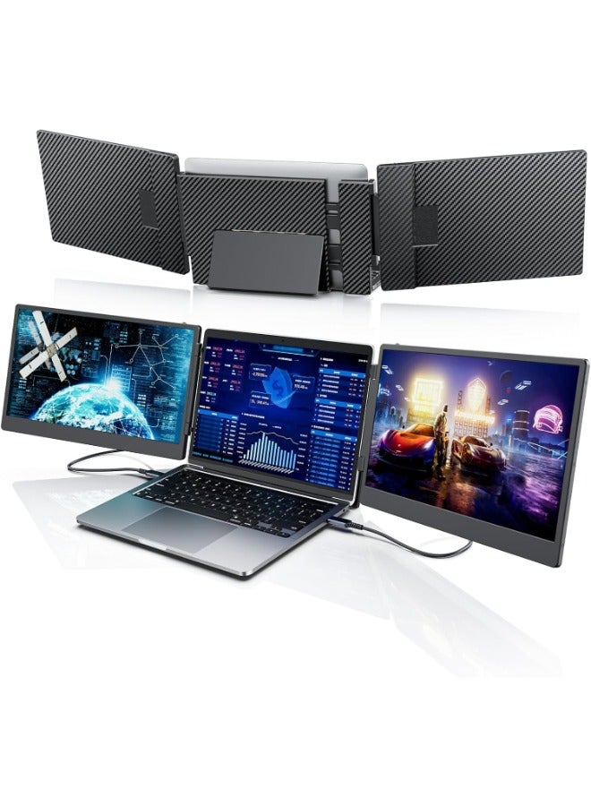 V2COM 14" FHD 1080P IPS Triple Portable Monitor for Laptop – HDMI/USB-A/USB-C Plug & Play, Compatible with Windows/Mac/Android/ChromeOS/Switch/PS5 - Image 1