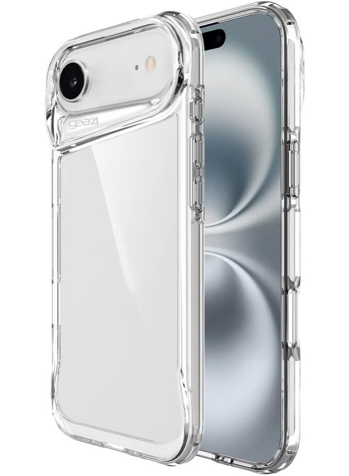 جيرفور جراب Gear4 Crystal Palace متوافق مع iPhone 17 Air مقاس 6.5 بوصة، حماية متقدمة من الصدمات مع تقنية، مضاد للاصفرار، غطاء هاتف - شفاف - Image 2