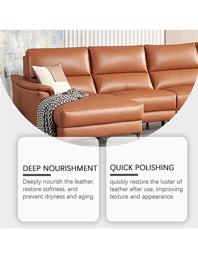 JUE-FISH Leather Care Cream Furniture Leather Boots Coats Sofa Cleaning Care Polishing Leather Care Leather Care and Leather Conditioner - Image 2