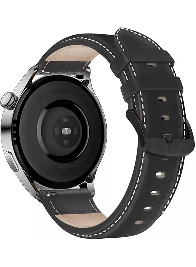 Dado Leather Replacement Band Compatible With Gt5 Pro Gt5 Gt4 Gt3 Gt2 Gt3 Pro Gt2 Pro Watch 3 4 Huawei Watch Ultimate Watch Buds 46Mm And 48Mm 22 Mm Leather Strap - Image 1