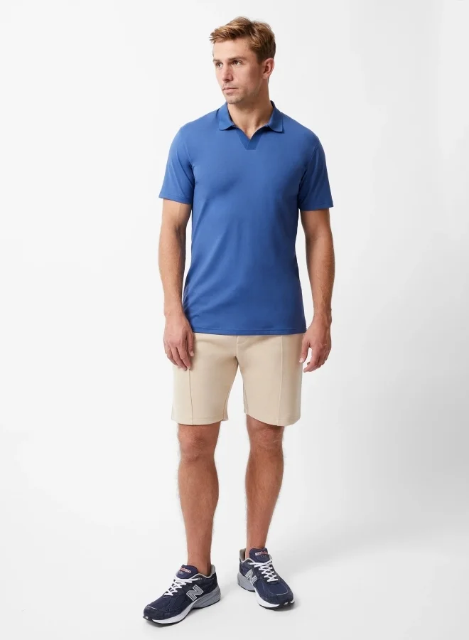 French Connection Stretch Short Sleeve Trophy Polo Shirt