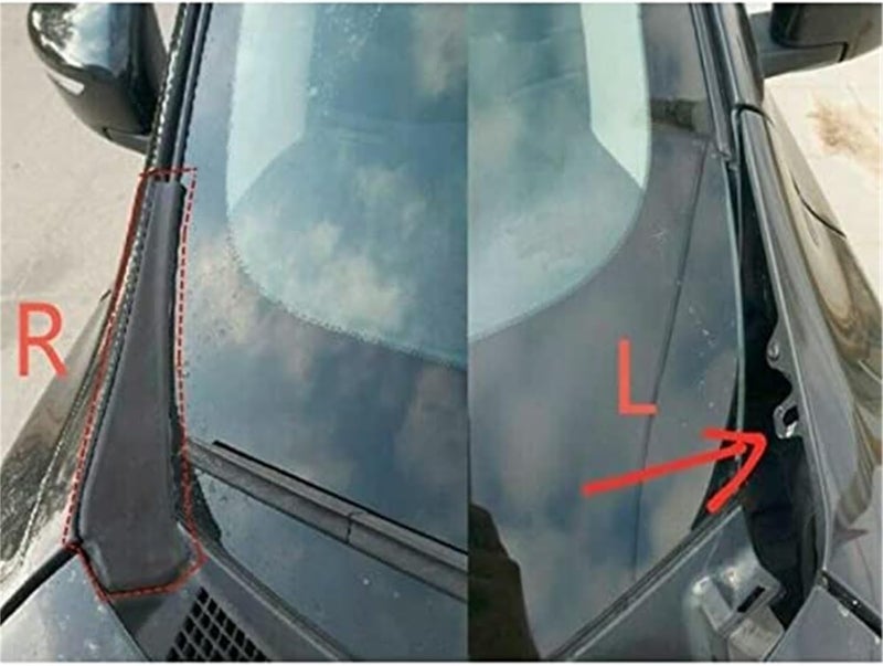 Wivplex Windshield Wiper Cowl Cover Trim for Nissan Rogue - Image 5