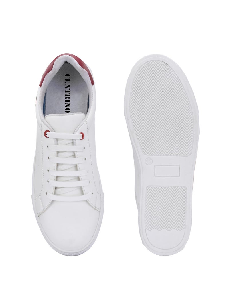 Centrino Women Casual Sneaker | Ultra Soft Cushion | Trendy & Lightweight Design | Low Top Flat Sole | Colorblock Sneakers | White Sneakers Girl Shoes 7601-5 - Image 4