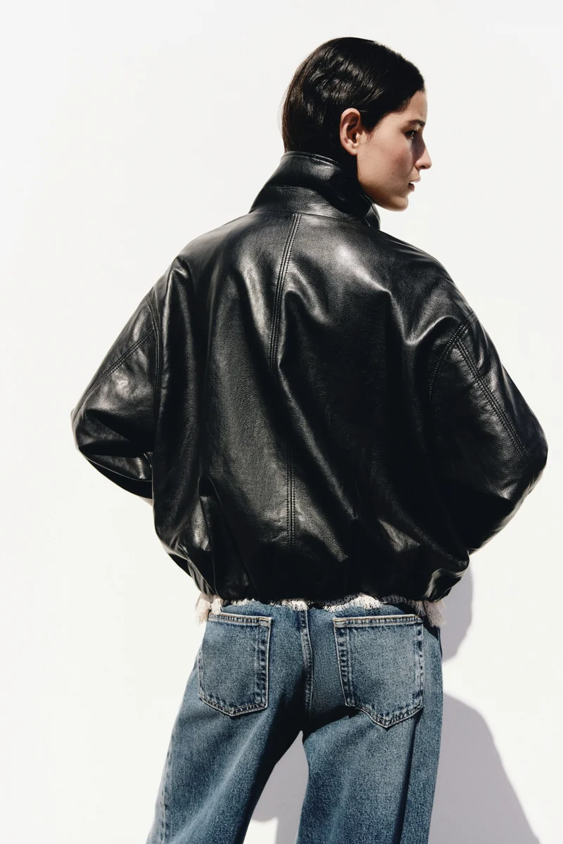 H&M  Oversized bubble-hem jacket for Women | Best Price UAE