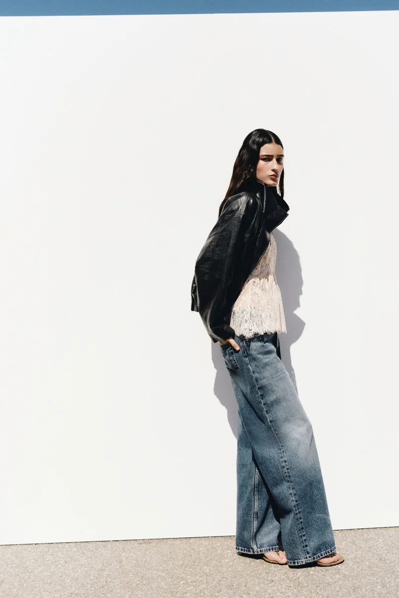 Oversized bubble-hem jacket