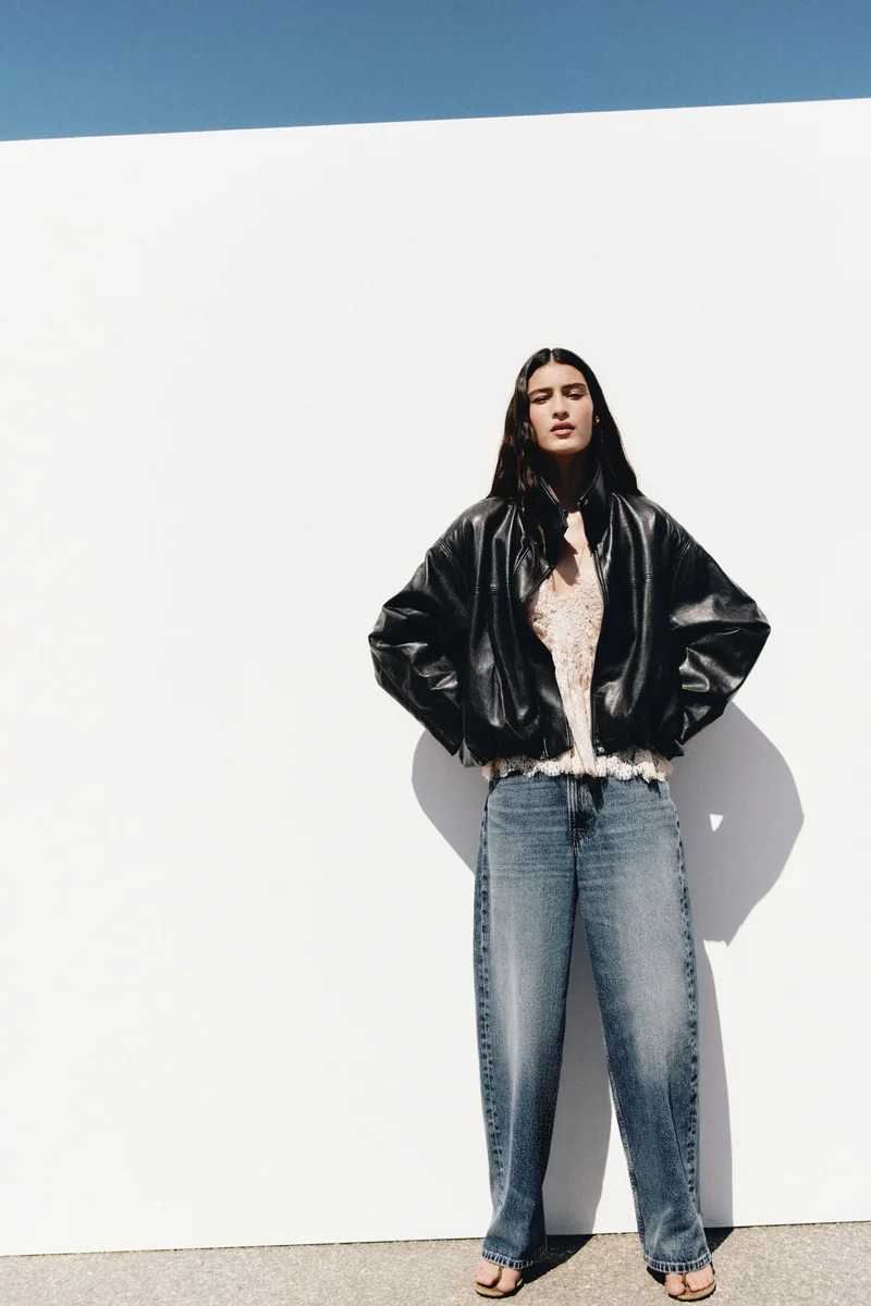 H&M  Oversized bubble-hem jacket for Women | Best Price UAE