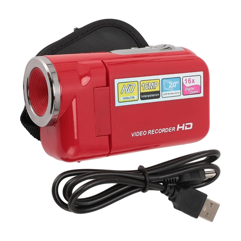 64 GB 1080P HD 16MP Digital Camcorder With 16X Zoom 2 Inch Screen Portable For Travel Weddings - Image 2