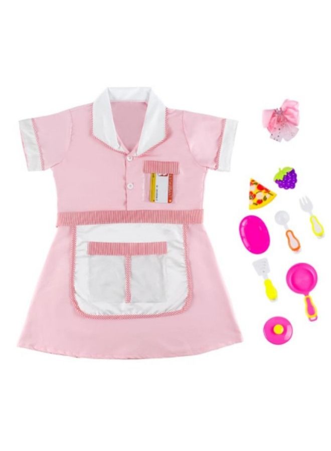 Chef costume for Kids, Cook dress,Chef Role Play Costume Dress - Image 1
