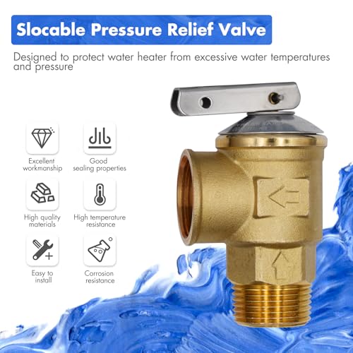 VAV Pressure Relief Valve, 3/4" NPT Female Thread, 150 PSI, Lead-Free Copper, Water Heater Compatible, CSA LISTED - Image 2
