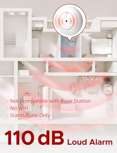 X-Sense Water Leak Detector for Basements, Sinks, Tanks, Pools, No WiFi, Not Compatible with X-Sense Base Station, Model WS01 - Image 2