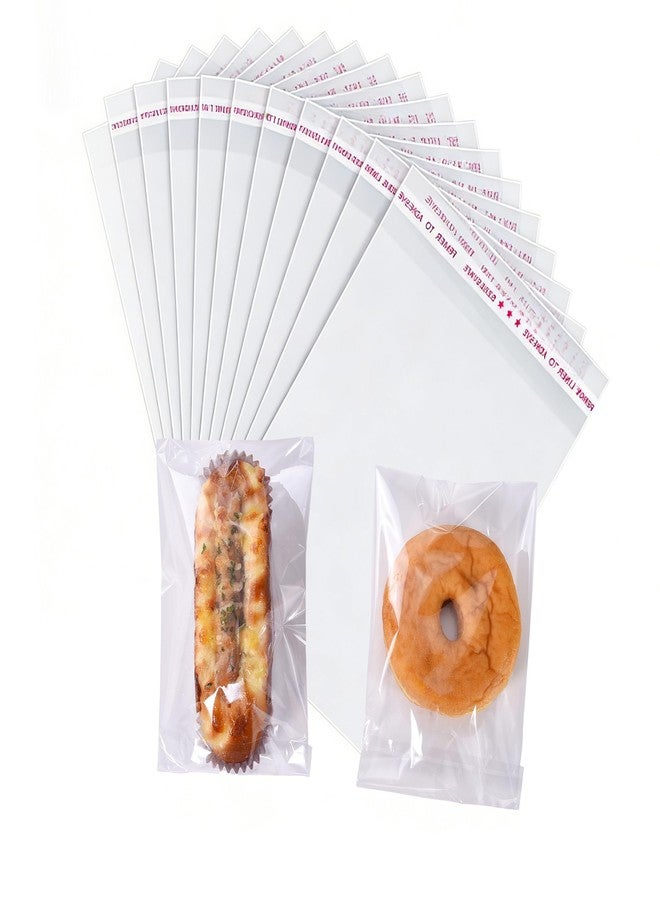 CROSSBODY 200 Pcs 5"x7" Clear Self-Sealing Cellophane Bags, Resealable Cookie Packaging Bags for Candy, Treats, Gifts, Products - Image 1
