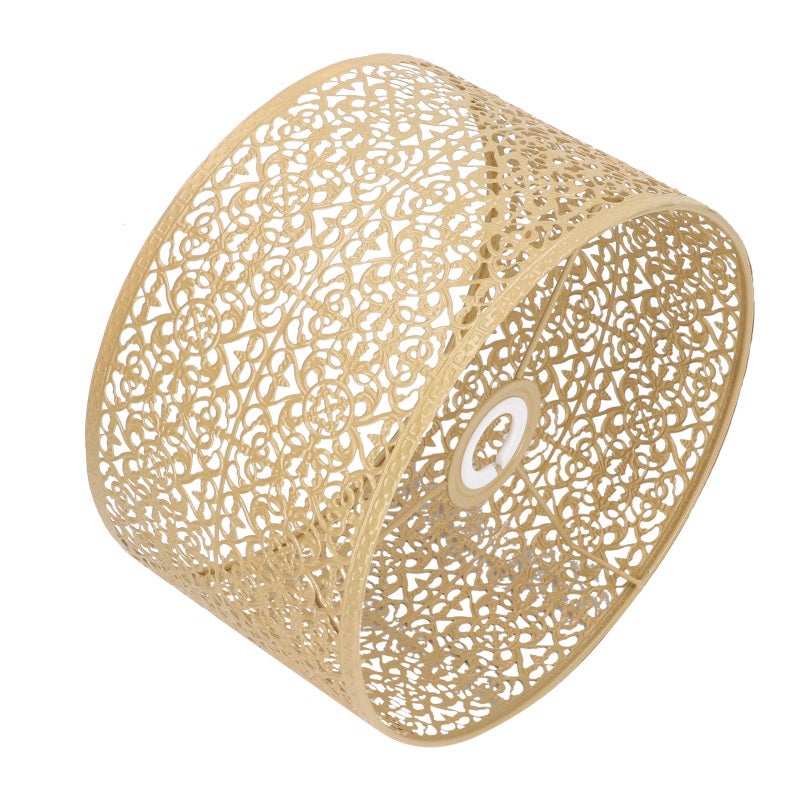 Hollow Out Lamp Shade: Gold Iron Material With Anticorrosive Coating - E27 E14 Universal Laser Cut Lamp Cover for Living Room Bedroom Balcony Home Decor Lighting - Image 5