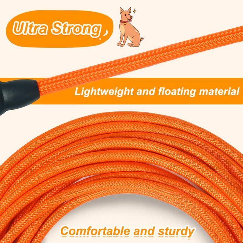 Vivifying Floating Long Dog Leash, 32FT Long Leash for Dog Training, Lightweight Check Cord for Outdoor, Hiking, Swimming, Beach and Lake - Image 3