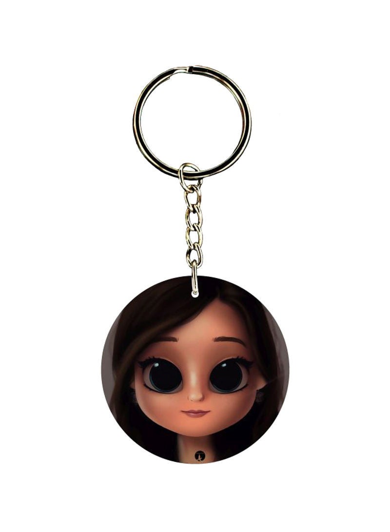 Girl Printed keychain