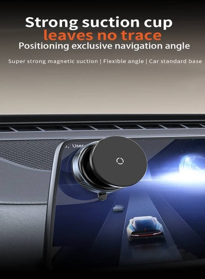 AROAQ Magnetic Car Mount Mobile Phone Holder Vacuum Adsorption 360° Rotation Super Strong Suction Bracket for Iphone12-16 Smartphone - Image 2