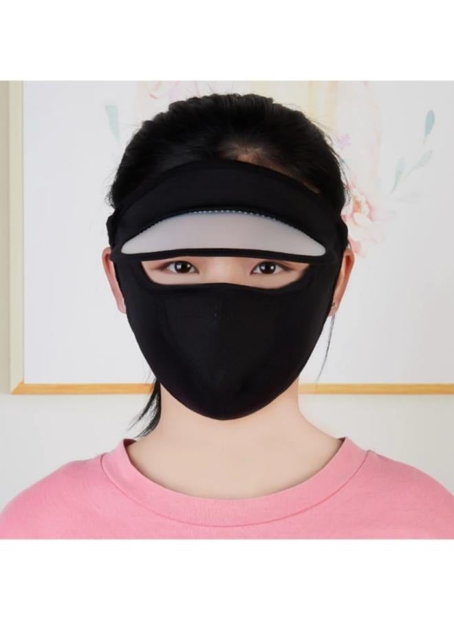 Women Ice Silk Sun Mask Breathable  Face Cover Outdoor  - Image 2