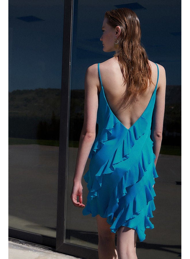 BSB Mini dress with ruffles - Gold label - Image 3