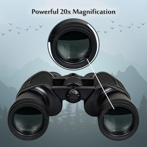 PN AVAN Power View Zoom 20x50 Super High-Powered Surveillance Binocular168FT/1000 YDS for Adults, Powerful Waterproof & Fogproof, for Hunting, Birdwatching, and Outdoor Activites, (Black Color) - Image 4