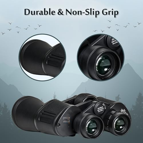 PN AVAN Power View Zoom 20x50 Super High-Powered Surveillance Binocular168FT/1000 YDS for Adults, Powerful Waterproof & Fogproof, for Hunting, Birdwatching, and Outdoor Activites, (Black Color) - Image 5