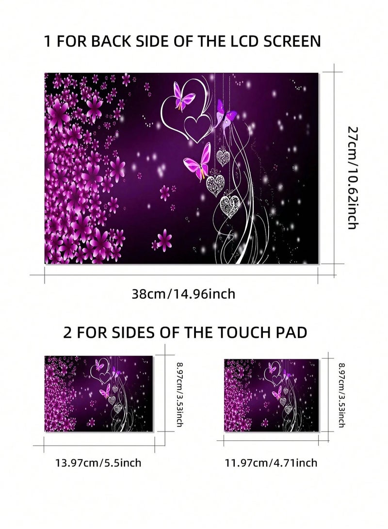 Laptop Stickers 15 Inch – Set of 3 Pieces Provides protection against scratches and dirt, keeping your laptop surface clean and well-preserved.  - Image 3