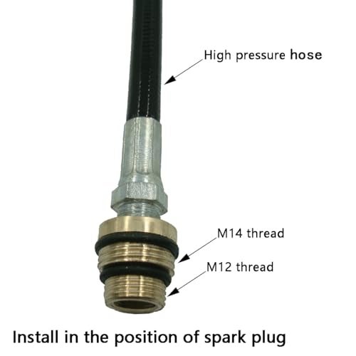 kweiny Engine Air Valve Holder and Cylinder Leakage Testing Assistant Tool(Heavy Duty Hose 1000PSI) Fit with M12 or M14 Thread - Image 3
