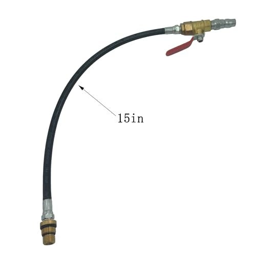 kweiny Engine Air Valve Holder and Cylinder Leakage Testing Assistant Tool(Heavy Duty Hose 1000PSI) Fit with M12 or M14 Thread - Image 4