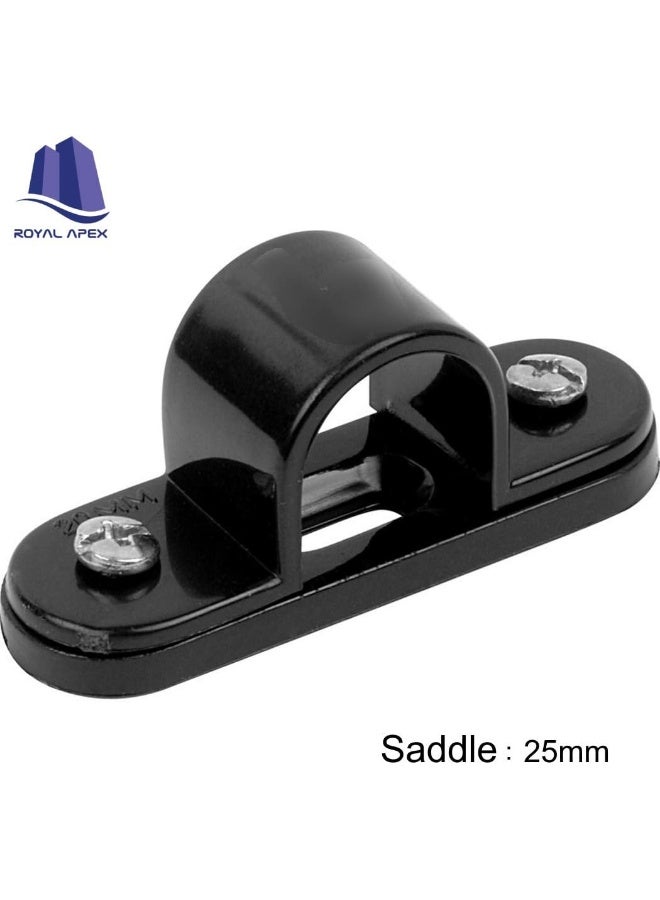 Royal Apex Pvc Electrical Conduit Pipe And Fittings For Indoor And Outdoor Electrical Wiring And Cabling Pack Of 10 25Mm Saddle - Image 2