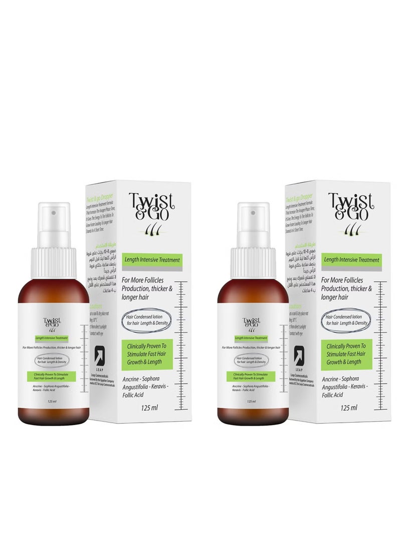  تويست اند جو  تويست اند جو اسبراى لاطالة الشعر ١٢٥ مل 1+1