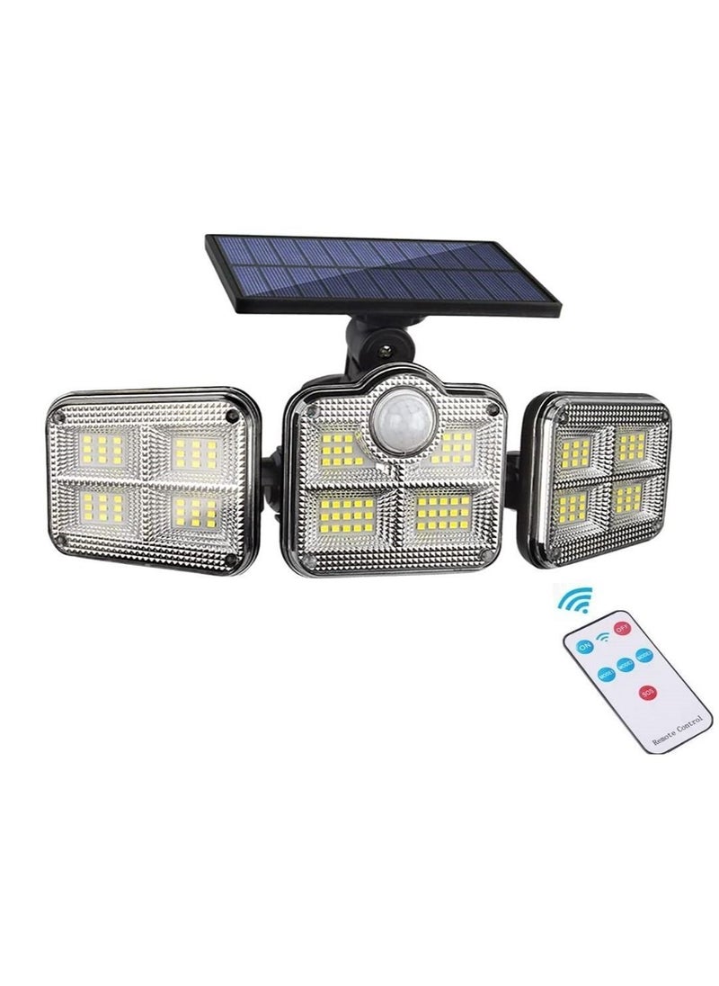 Y&D - JOYWAY Solar Outdoor Light with Motion Sensor, Rotatable 122 Pcs LED Powered Security Light, Waterproof Outdoor, Super Bright Wall 3 Modes With remote control - Image 1