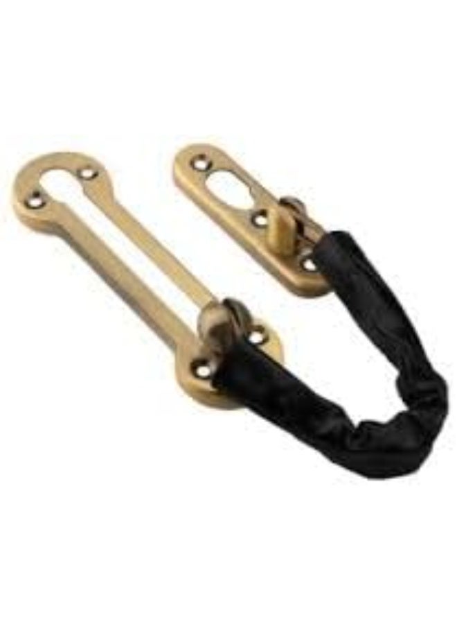 متجر ماى سوق :قفل سلسلة باب أمان عالي التحمل من النحاس - واقي ومزلاج حماية للأبواب الخارجية والمنازل والفنادق - Image 3