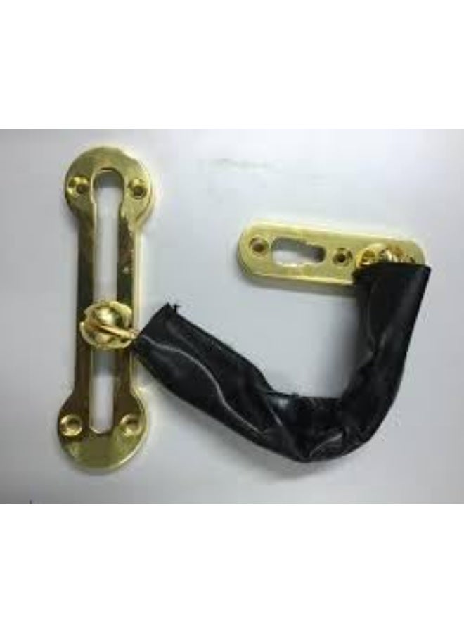 متجر ماى سوق :قفل سلسلة باب أمان عالي التحمل من النحاس - واقي ومزلاج حماية للأبواب الخارجية والمنازل والفنادق - Image 2